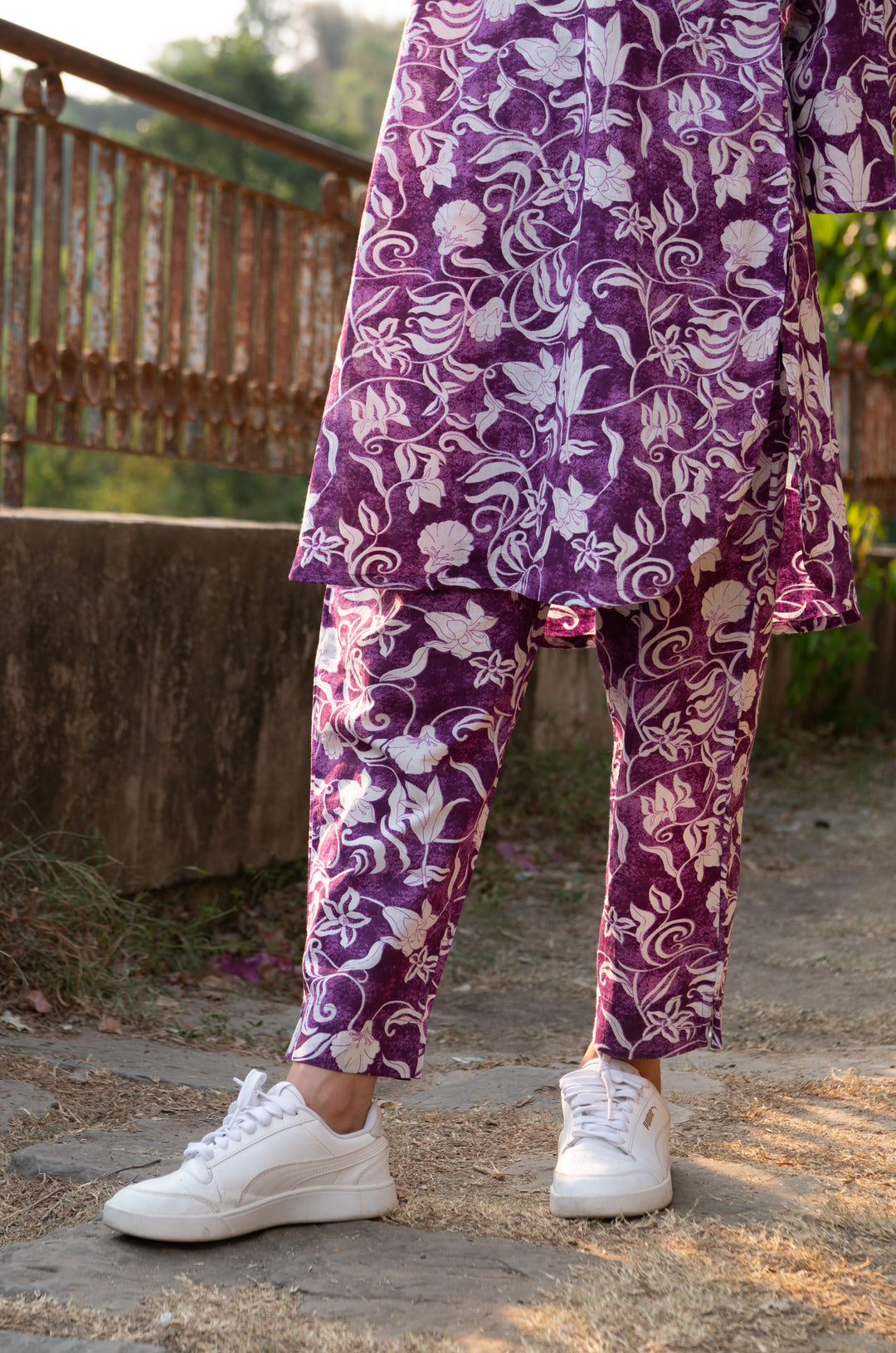 Violet Floral Co-ord set