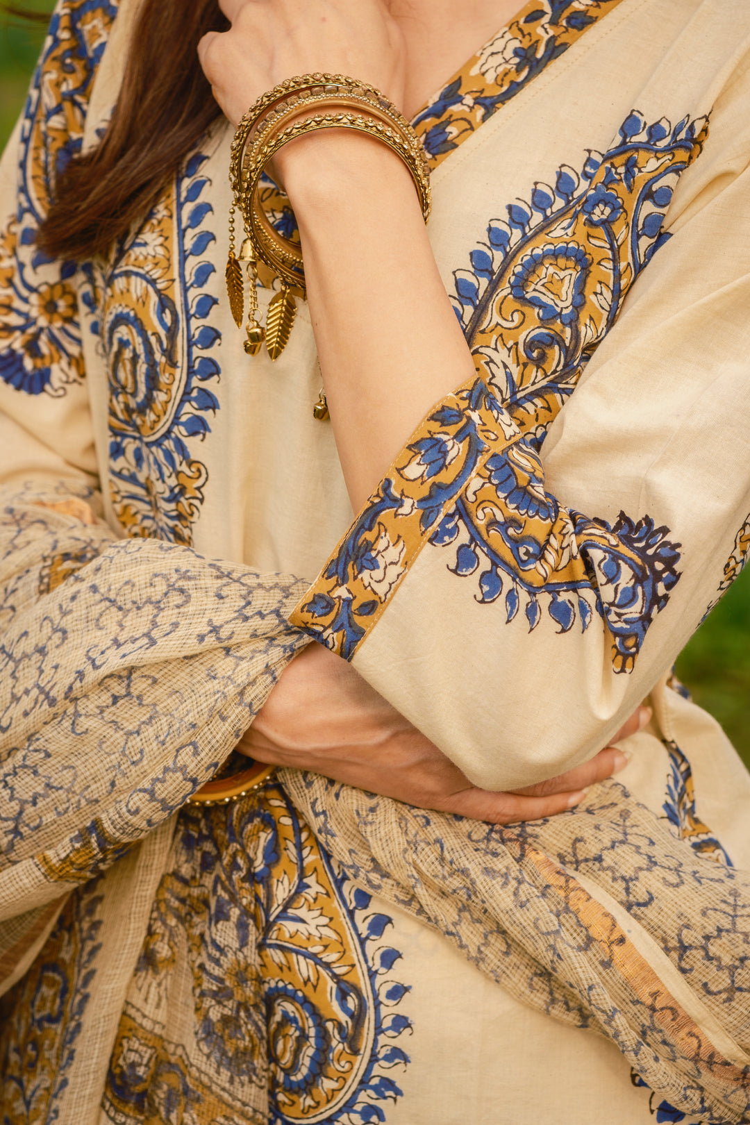 Cream Beige Boota Suit Set