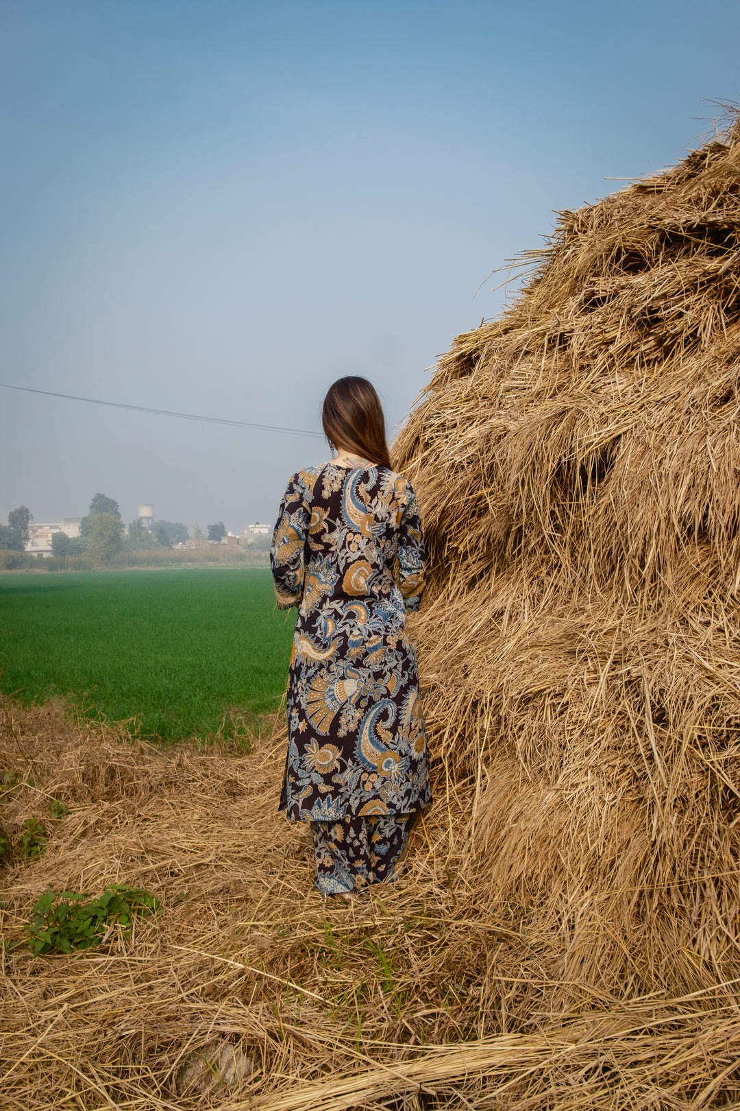 Ahaana Cotton A-line Kurta Set