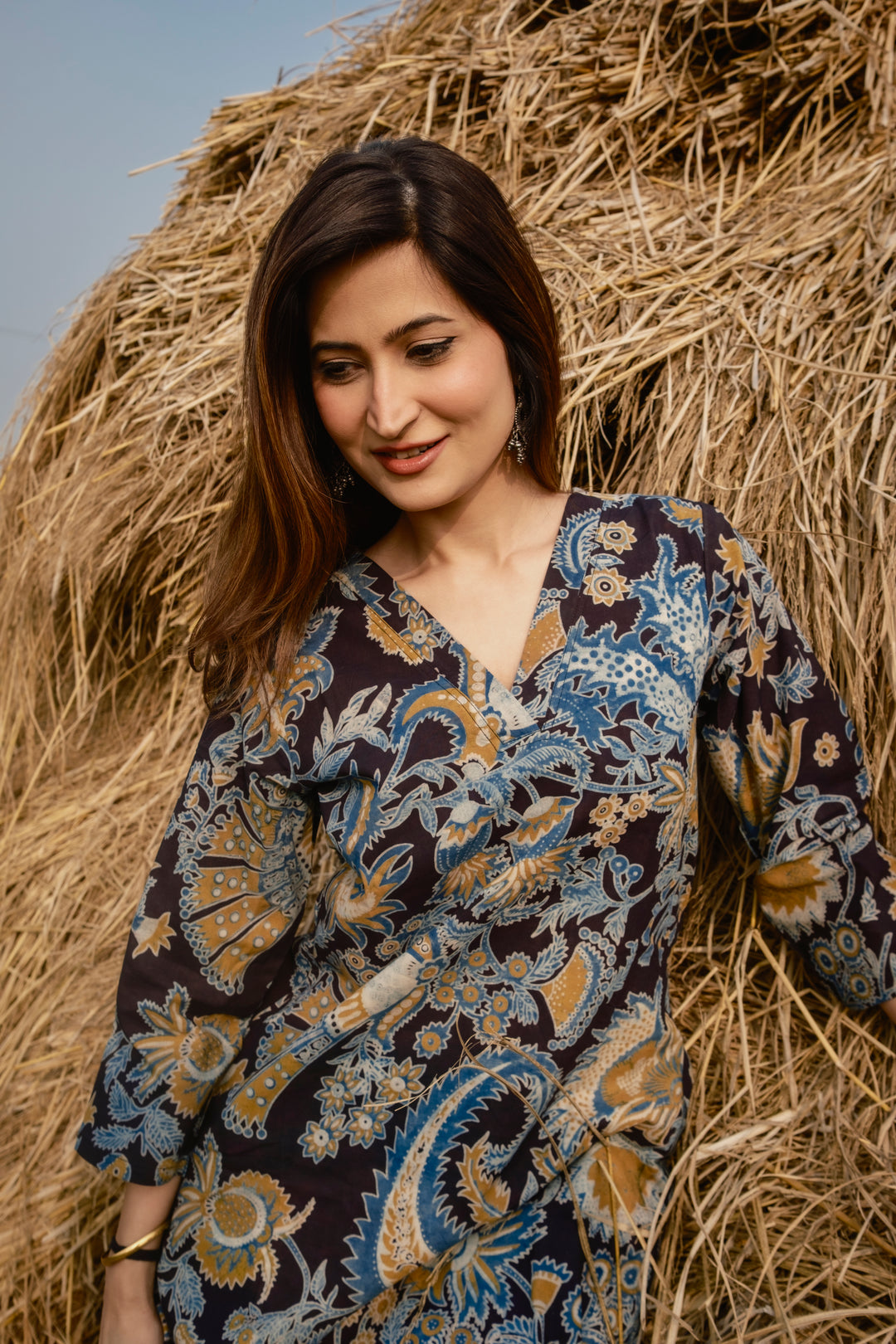 Ahaana Cotton A-line Kurta Set