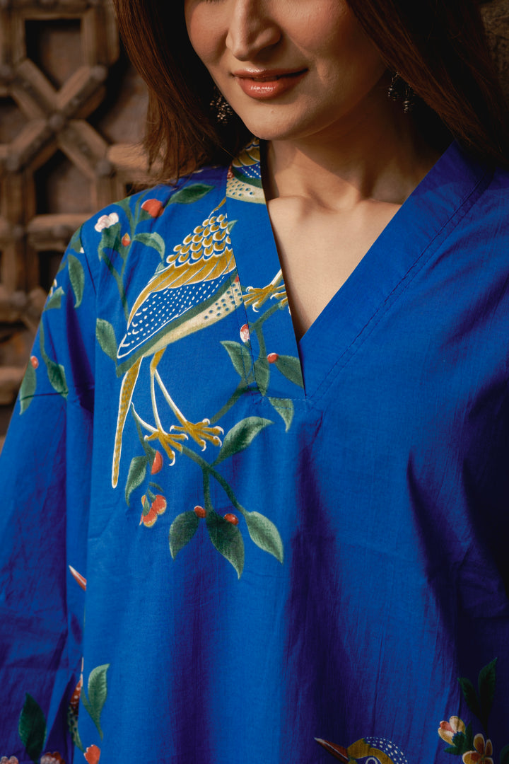 Blue Bird Cotton Co-ord set