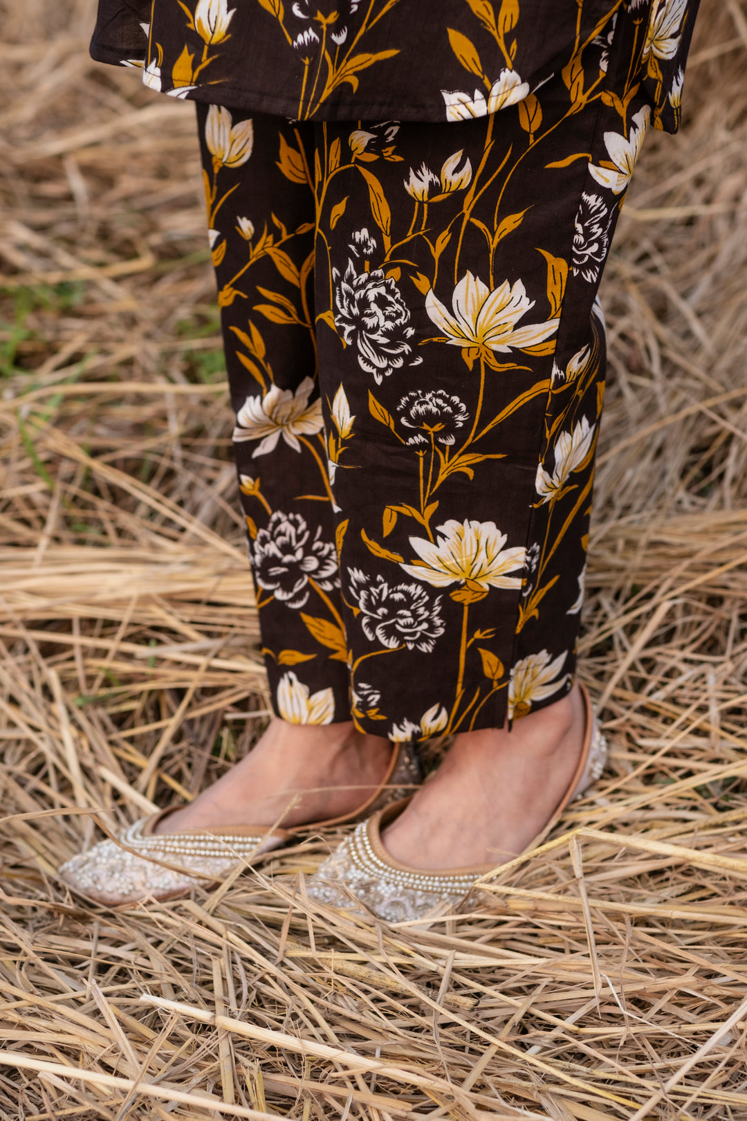 Honey Black Cotton Co-ord Set