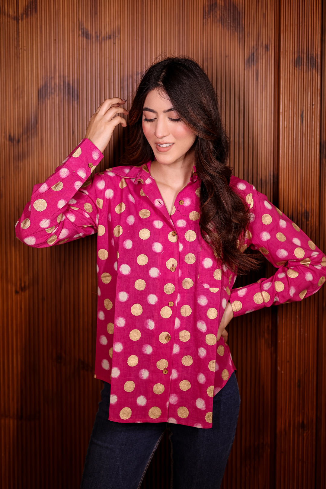 Polka Cotton Shirt