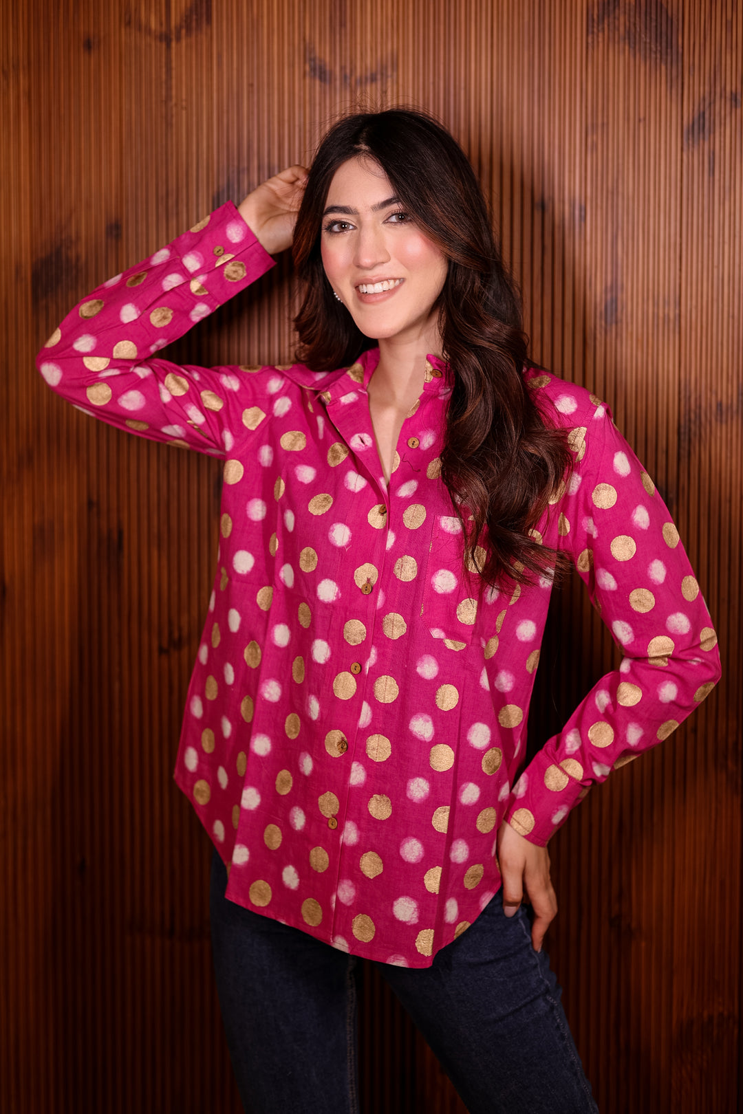 Polka Cotton Shirt