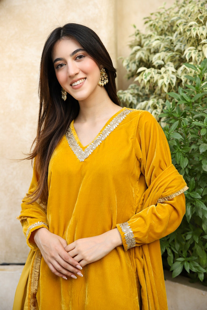 velvet mustard yellow dress Mustard Olive Velvet Suit Set – DIMPLE DESIGN STUDIO