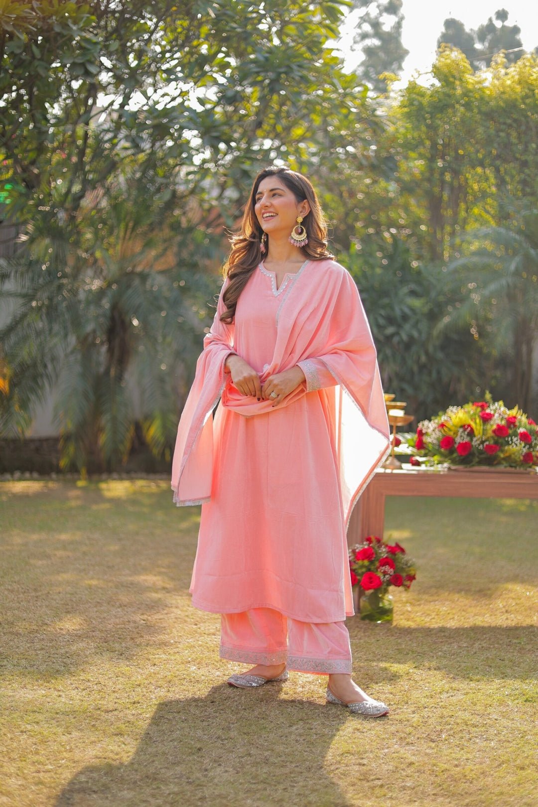Baby Pink Velvet Dress Pakistani Baby Pink A-Line Velvet Suit Set DIMPLE DESIGN STUDIO Baby Pink Velvet Dress Pakistani Baby Pink A-Line Velvet Suit Set DIMPLE DESIGN STUDIO