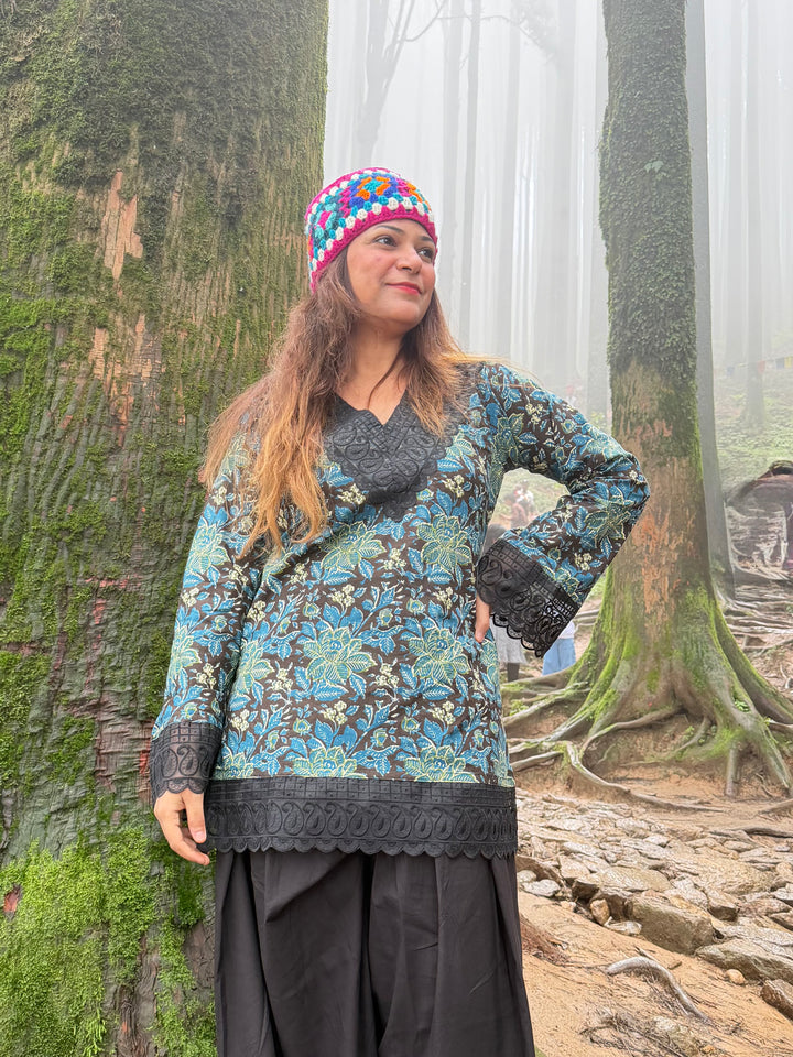 Ajrakh Cotton Farshi Set