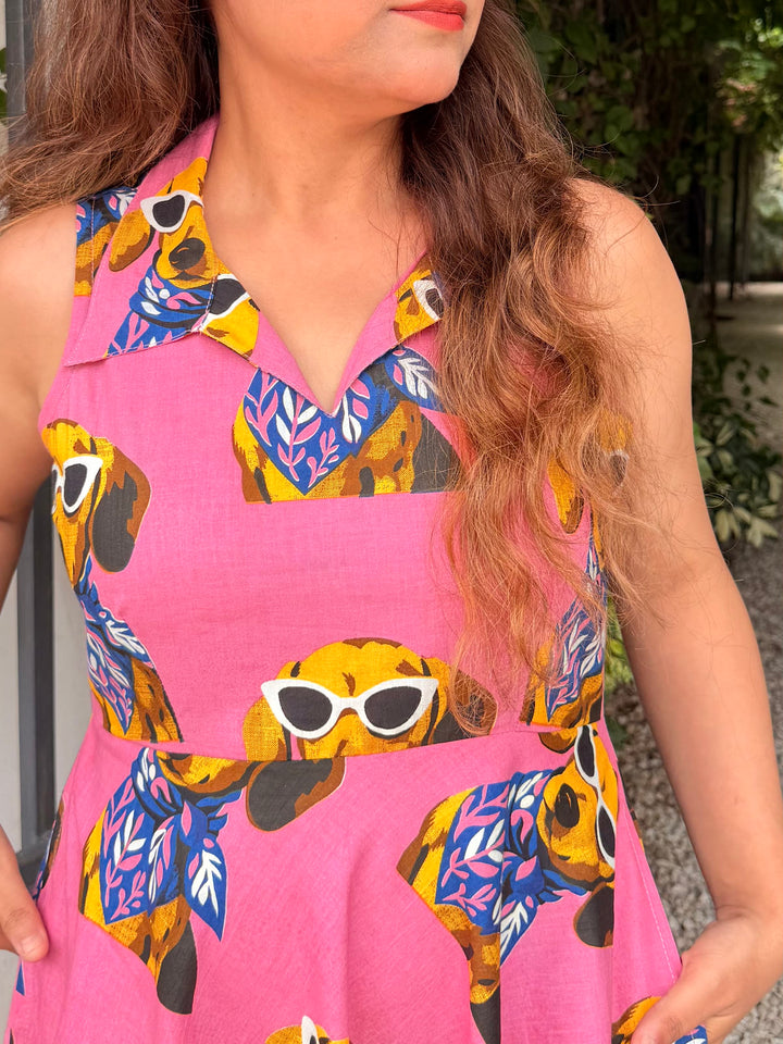 Cute Pink Dog Dress