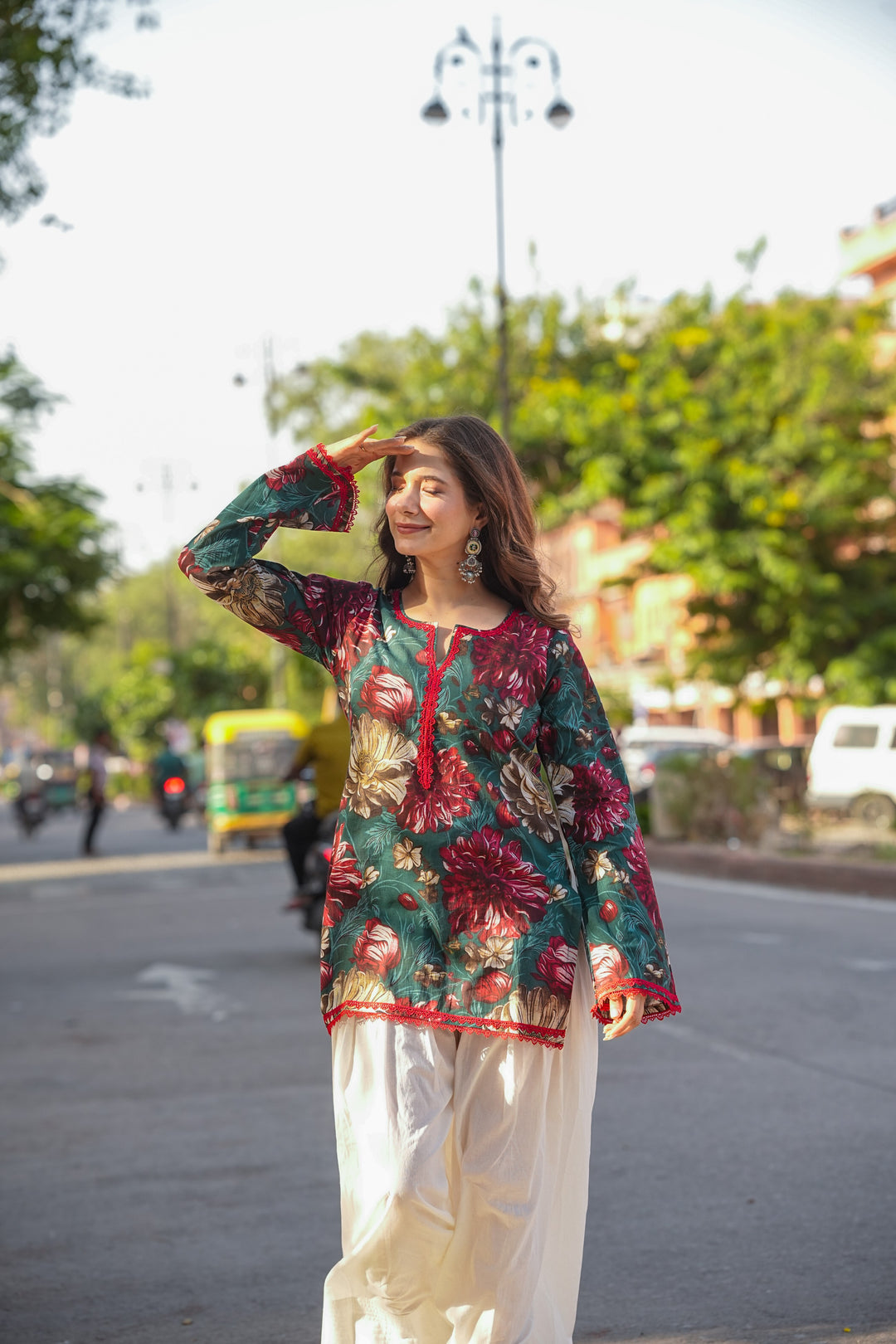 Sandhya Firozi Cotton Farshi Set