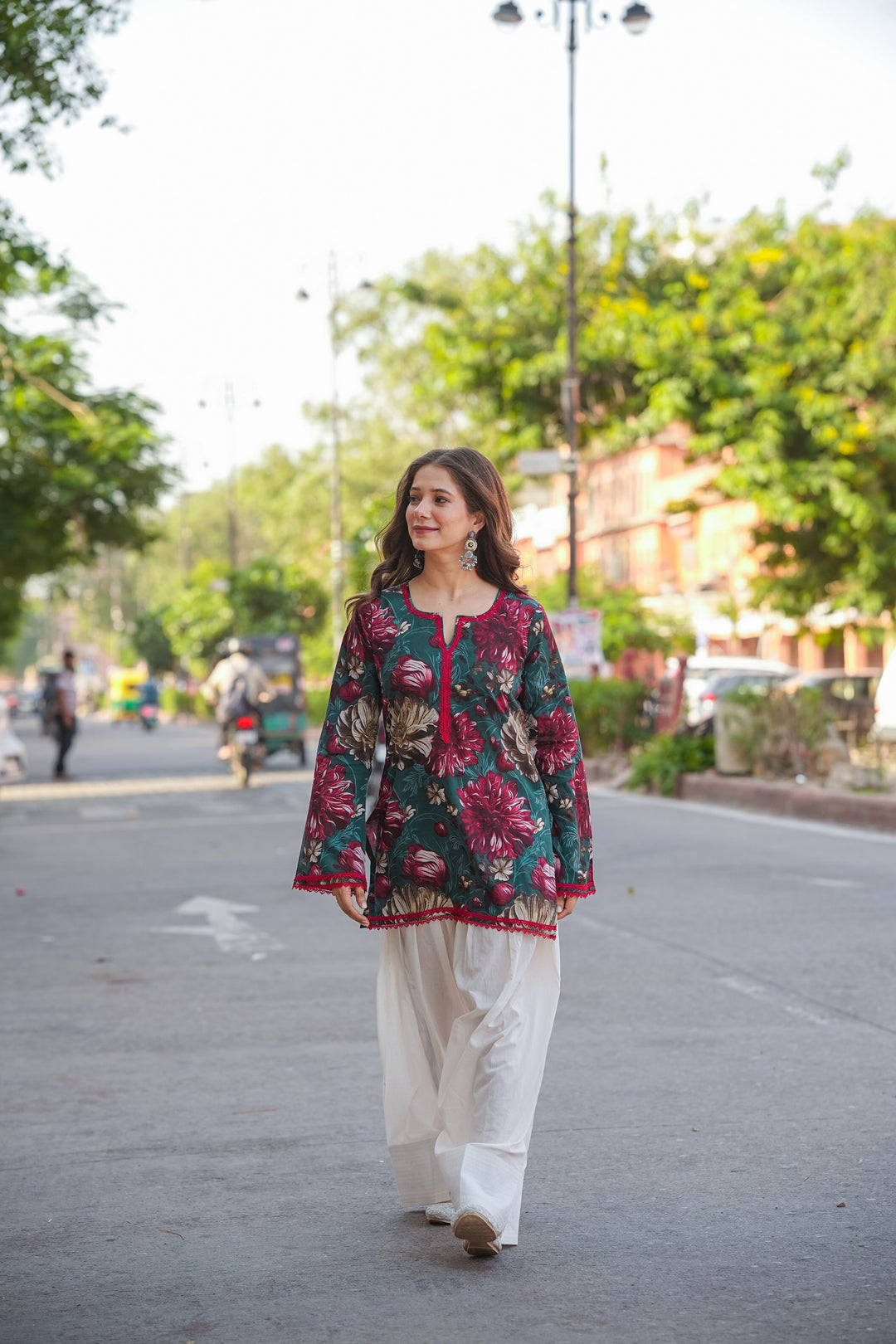Sandhya Firozi Cotton Farshi Set