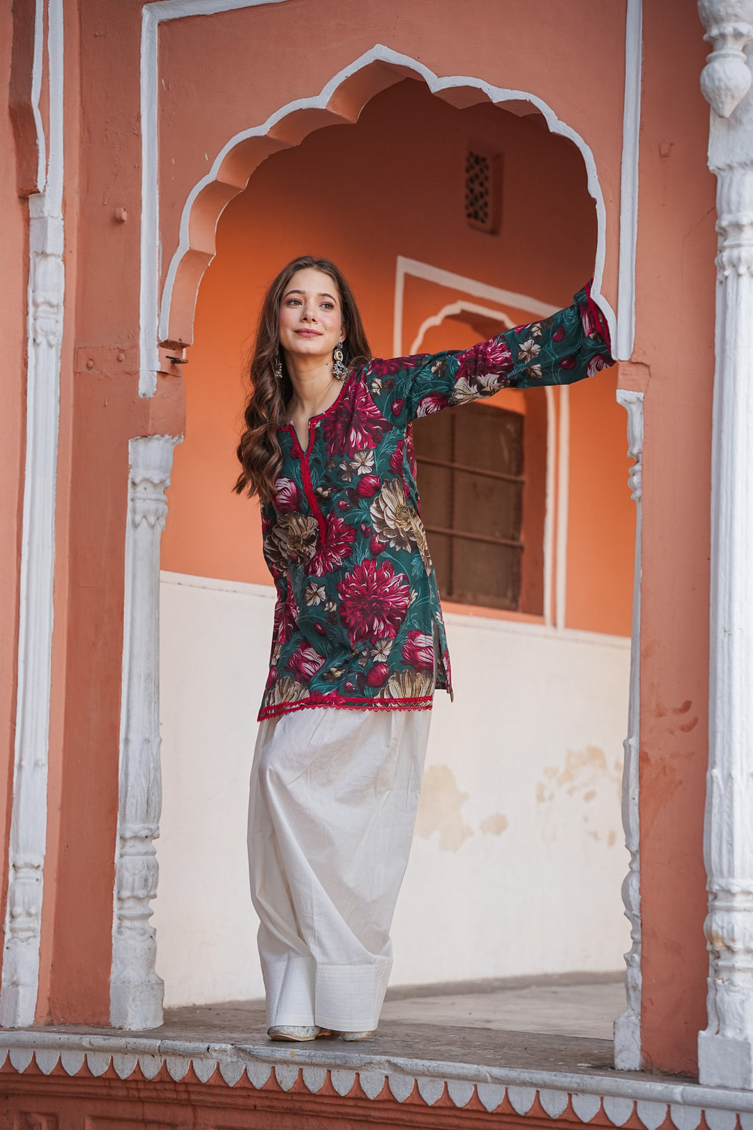 Sandhya Firozi Cotton Farshi Set
