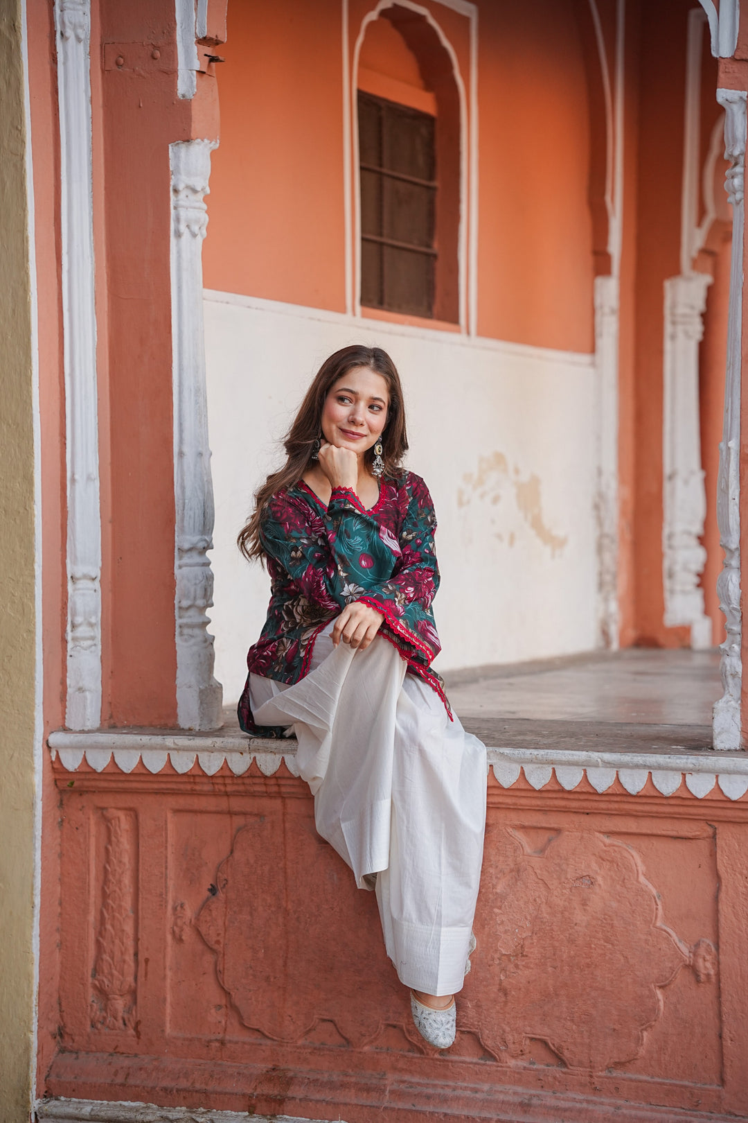 Sandhya Firozi Cotton Farshi Set