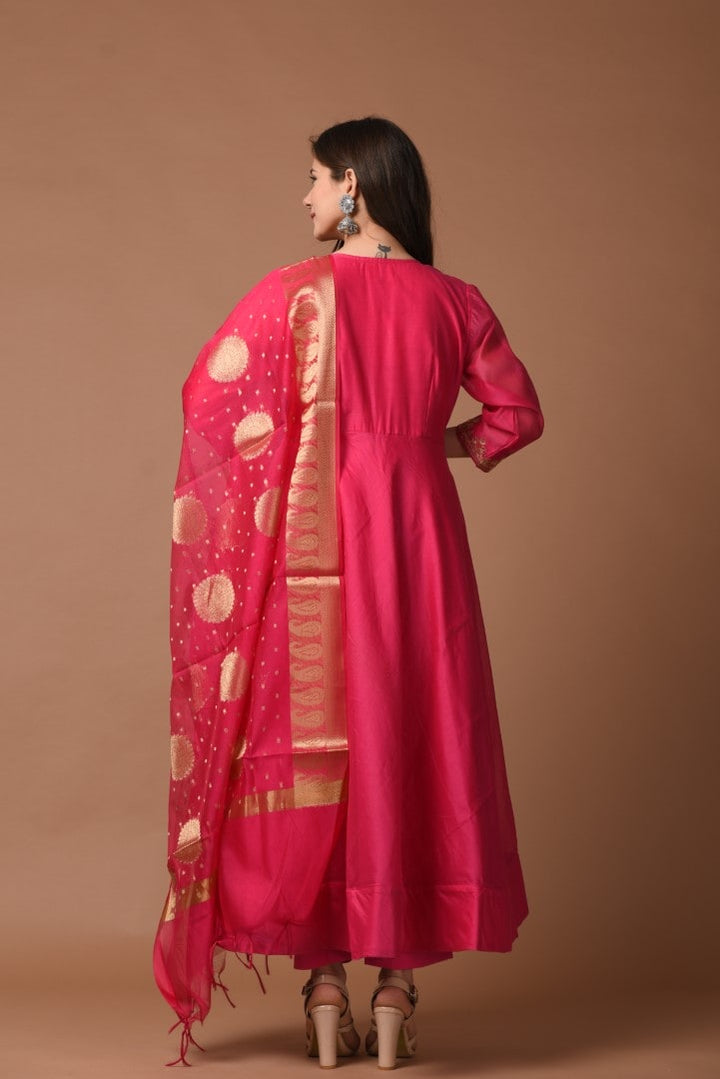 Rani Chanderi Suit Set