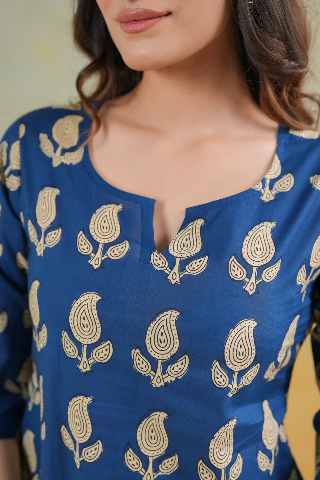 Rosie Blue Cotton Top