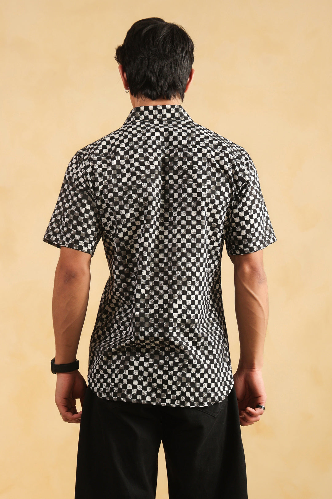 Black Checks Regular Fit Shirt