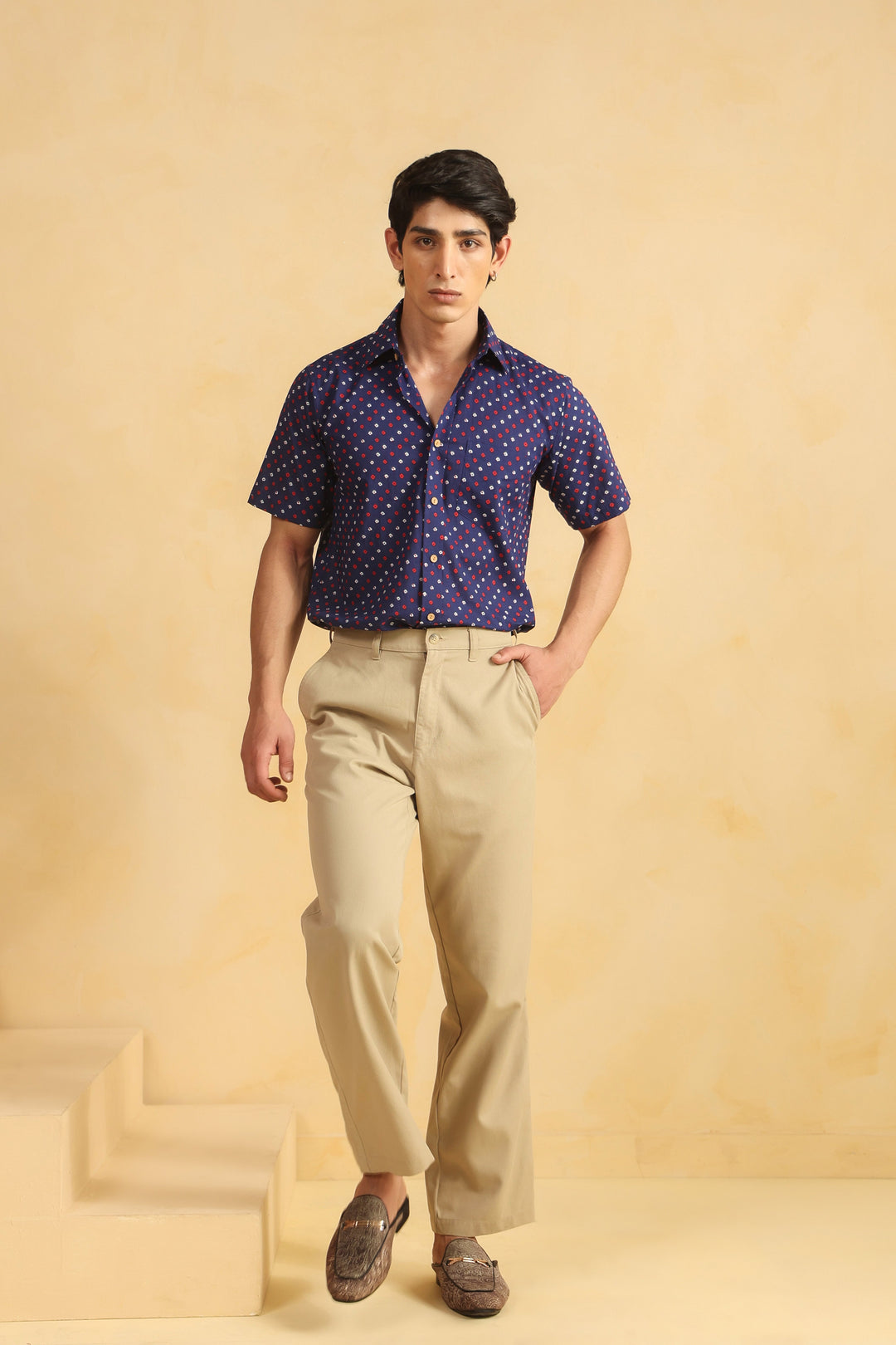 Purple Regular Fit Cotton Shirt