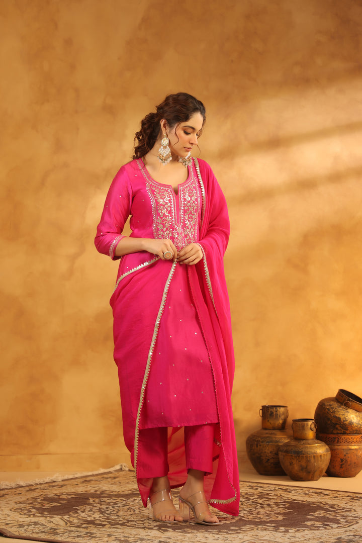 Aparna rani chanderi suit set