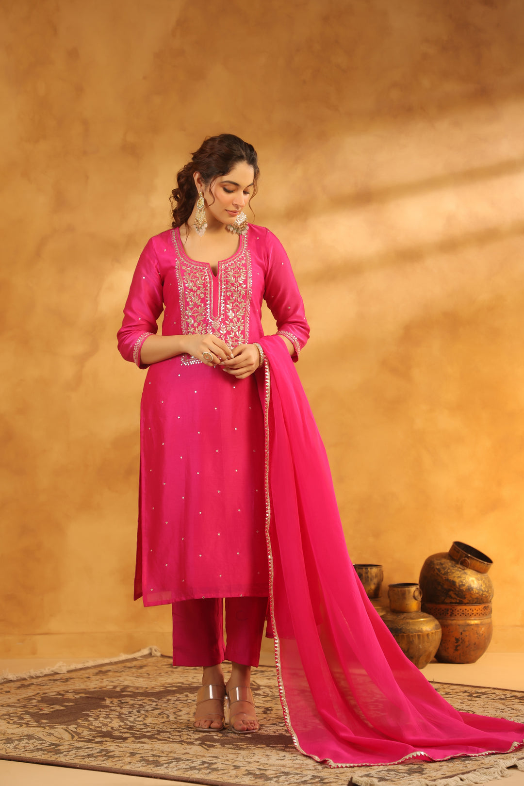 Aparna rani chanderi suit set
