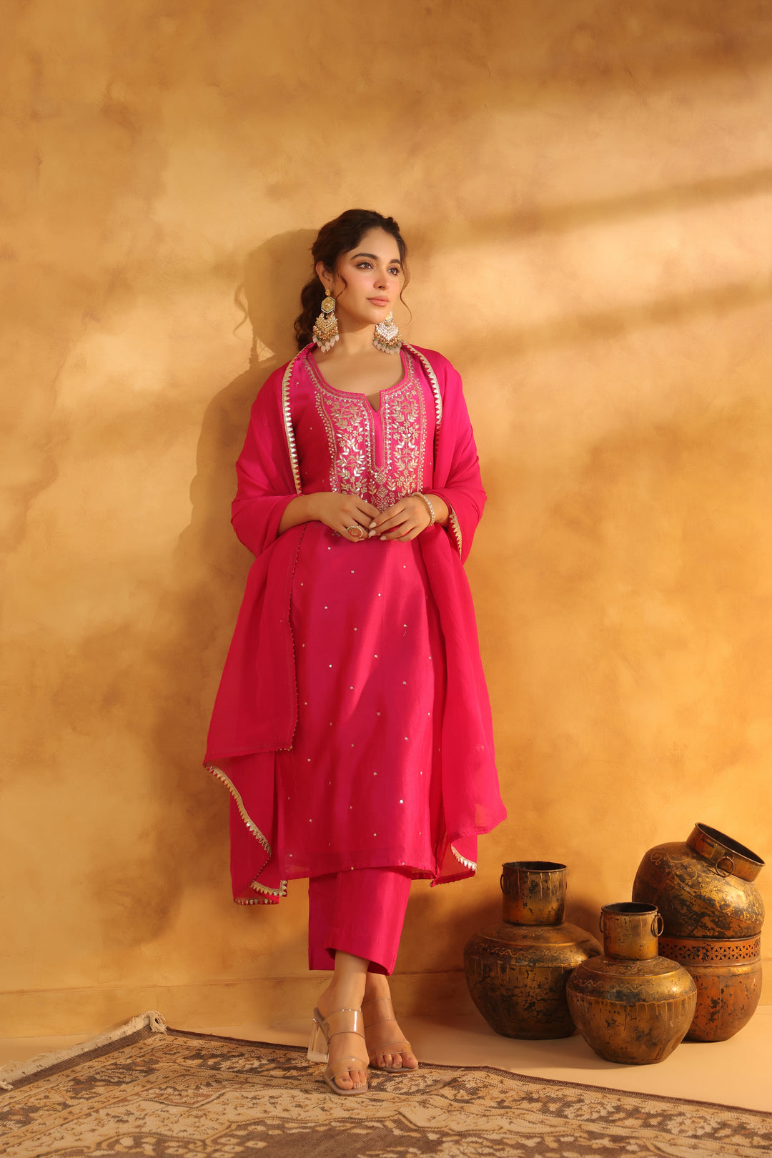 Aparna rani chanderi suit set