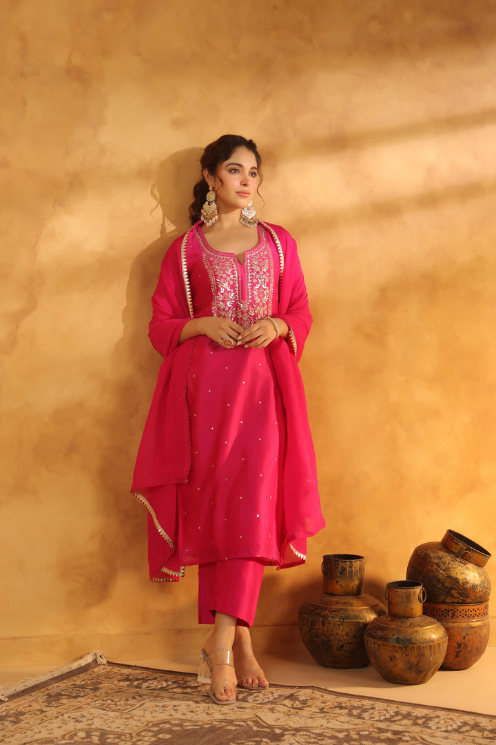 Aparna rani chanderi suit set