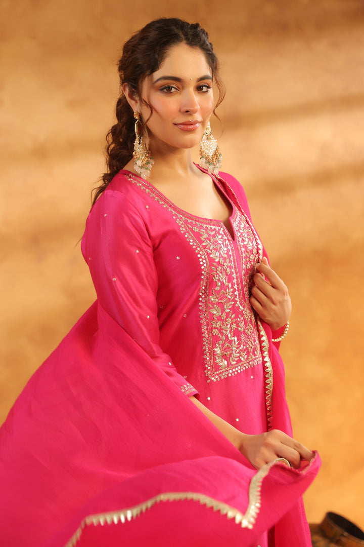 Aparna rani chanderi suit set