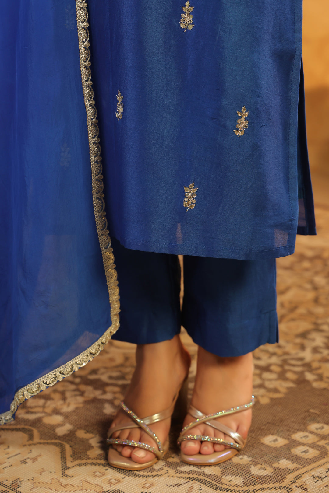 Shyla Blue chanderi suit set