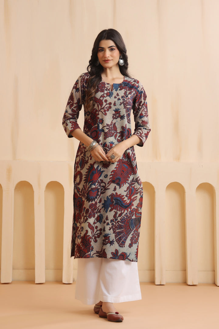 Aarya Cream Cotton Kurta