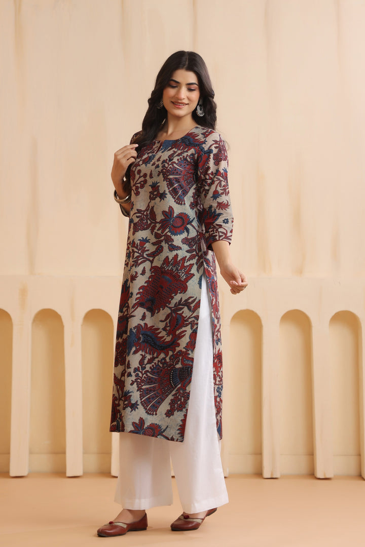 Aarya Cream Cotton Kurta