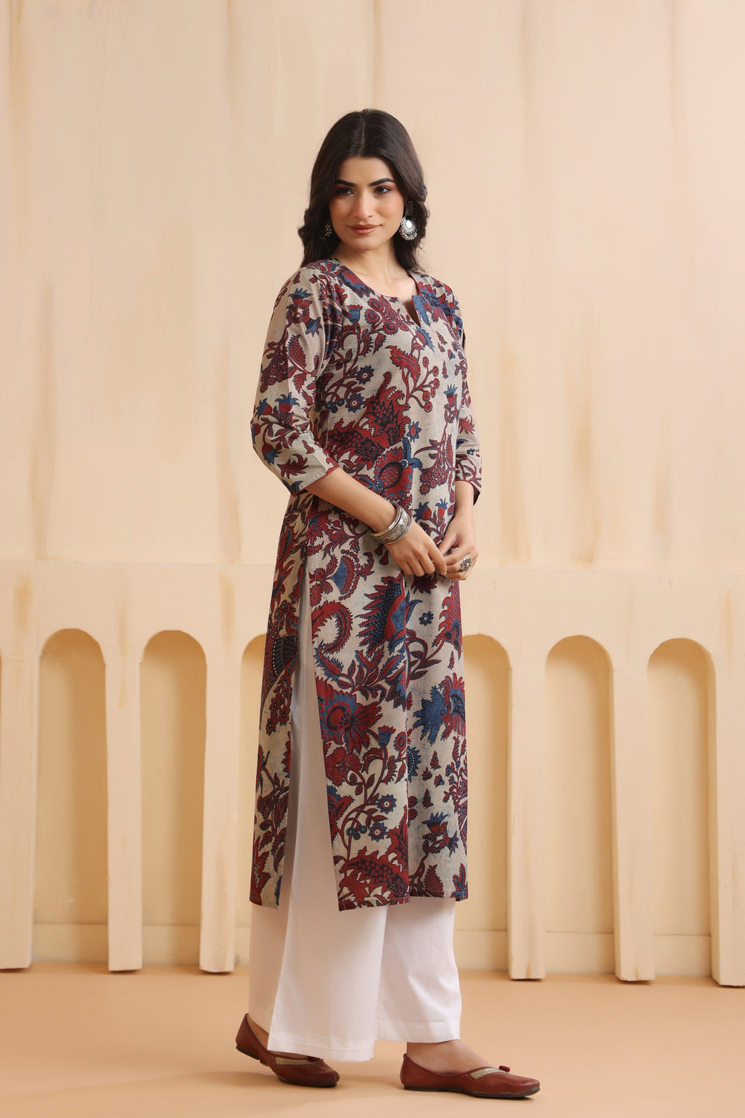 Aarya Cream Cotton Kurta