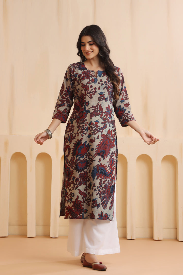 Aarya Cream Cotton Kurta