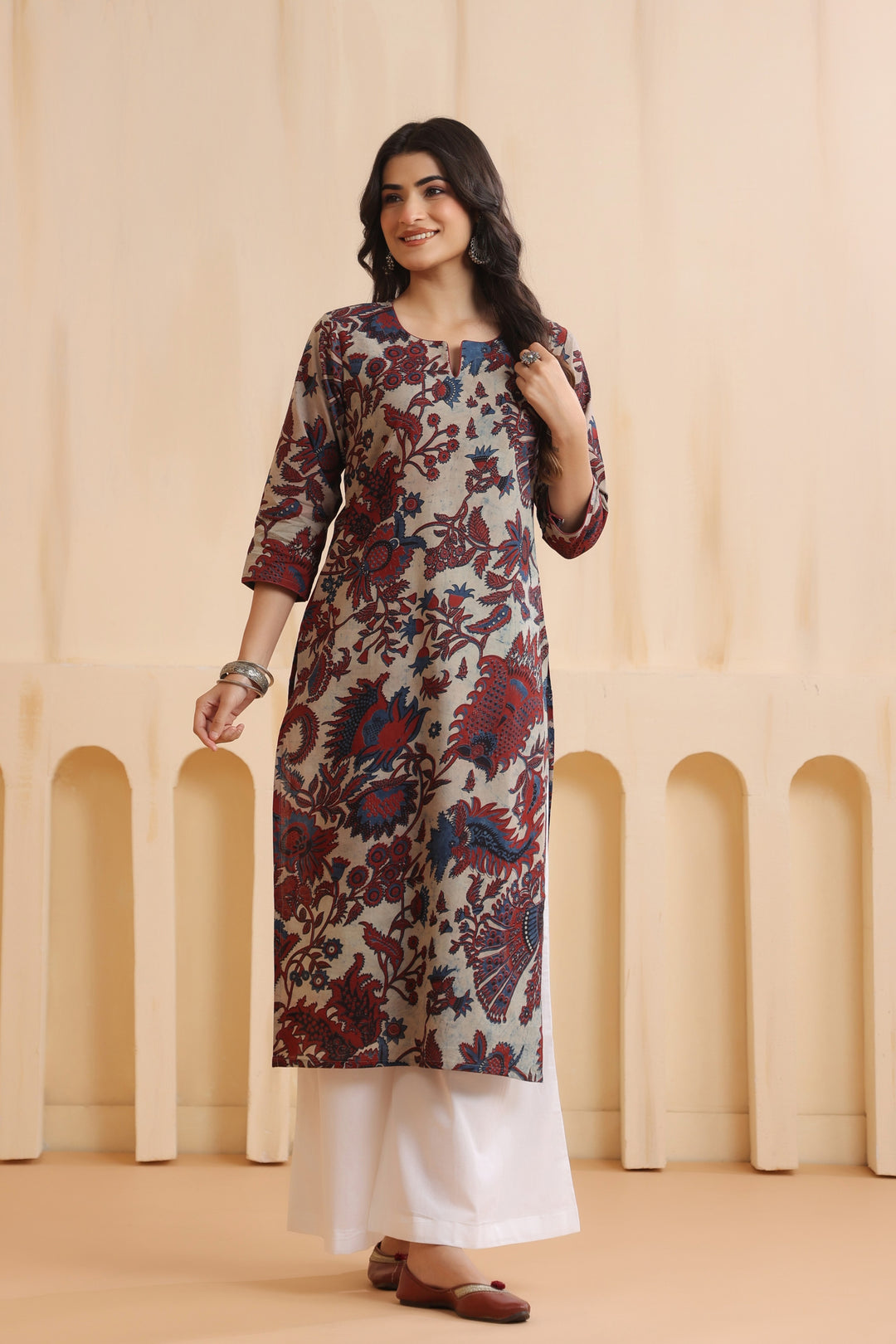 Aarya Cream Cotton Kurta