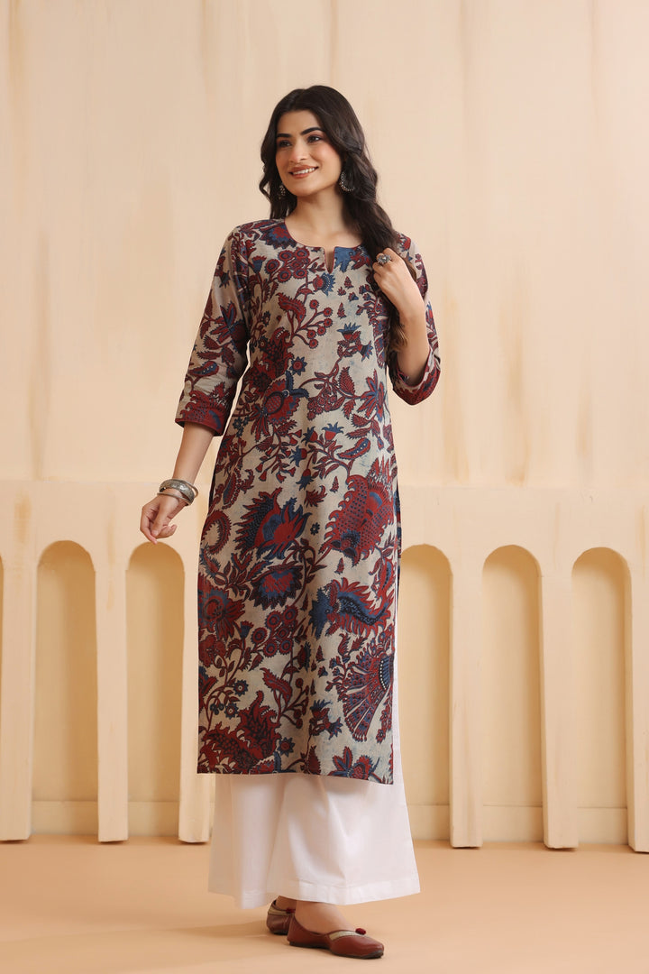 Aarya Cream Cotton Kurta