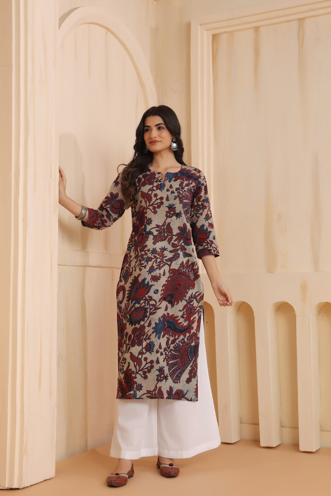 Aarya Cream Cotton Kurta