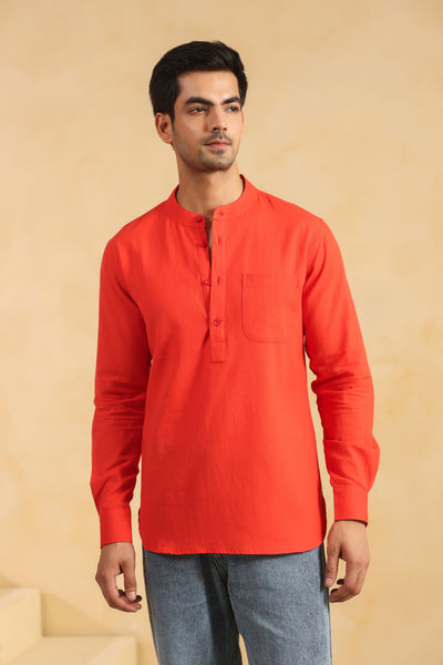 MEN'S SOLID SHIRT KURTAS