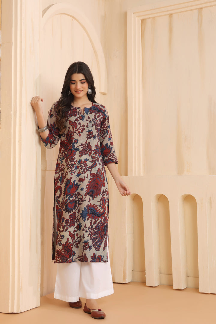 Aarya Cream Cotton Kurta