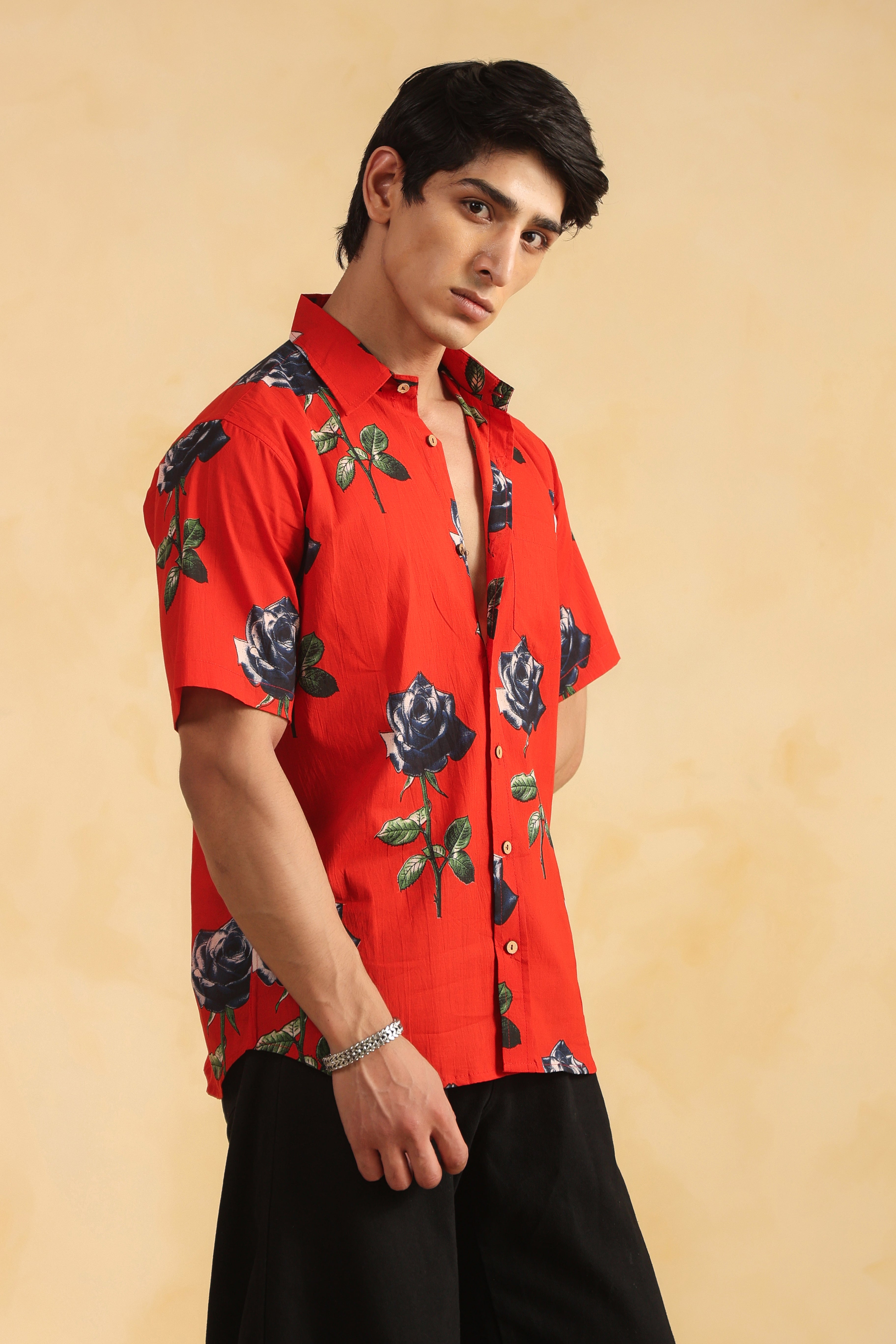 ENFOLD HEXAGON SHIRT – ENFOLD WASHABLE HALFSLEEVE HEXAGON-SHIRT