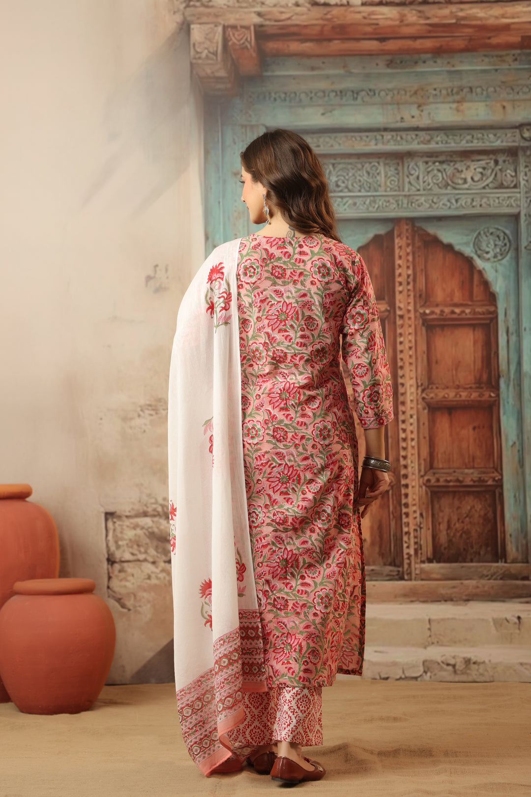 Vishakha Cotton Bagru Suit Set