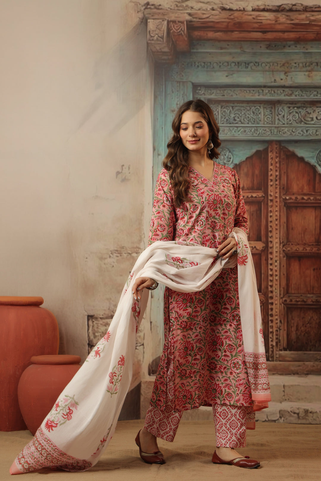 Vishakha Cotton Bagru Suit Set