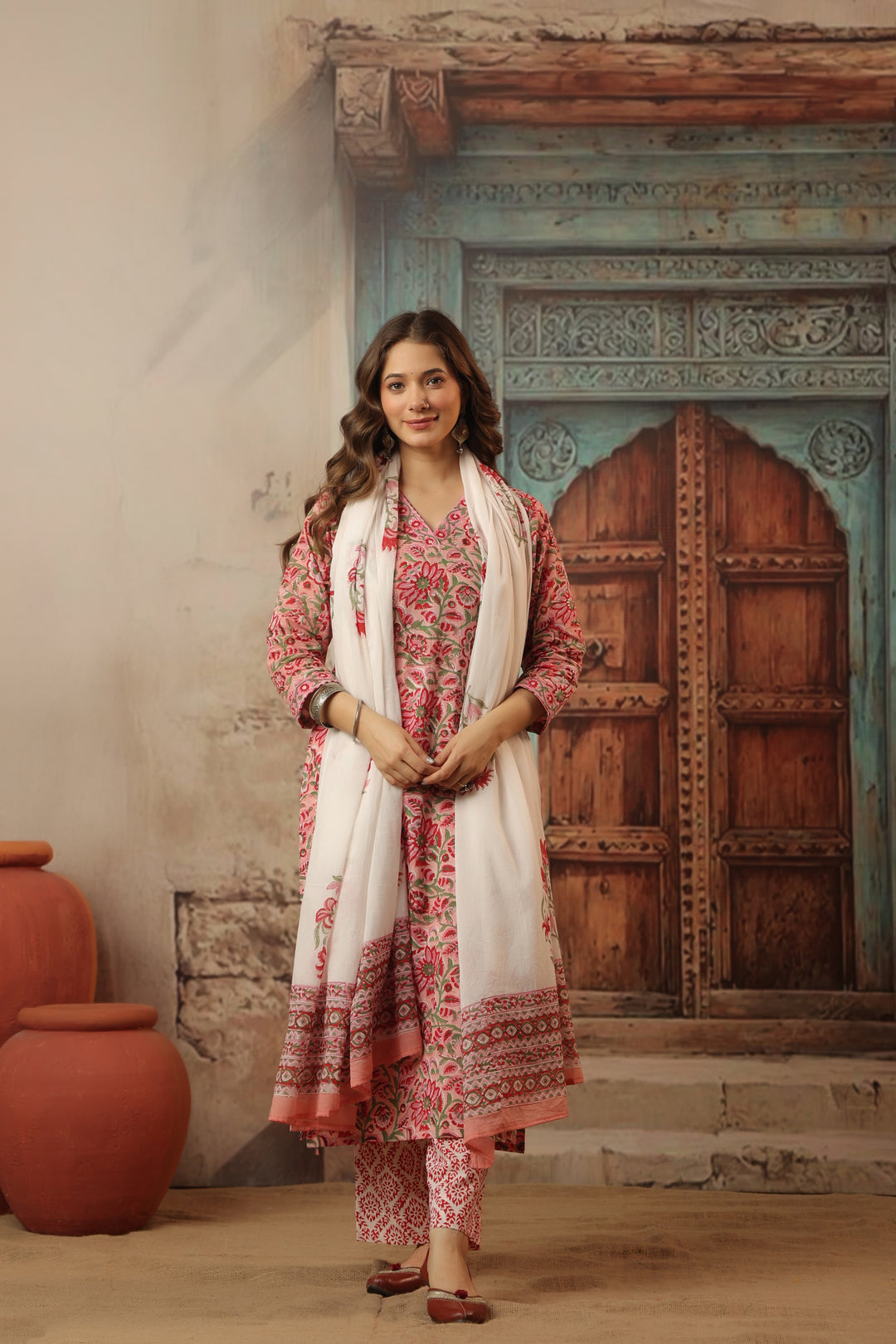 Vishakha Cotton Bagru Suit Set
