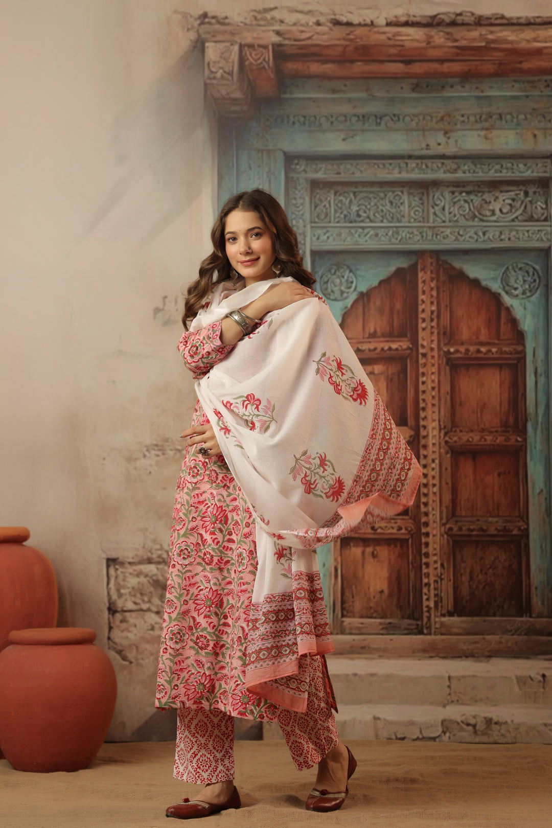 Vishakha Cotton Bagru Suit Set