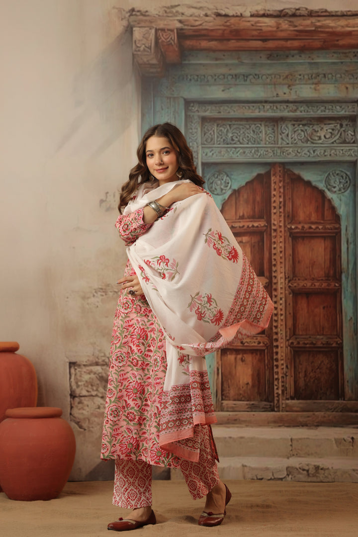Vishakha Cotton Bagru Suit Set