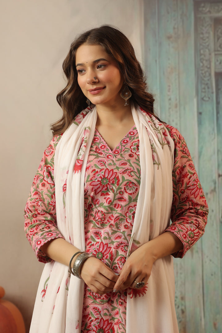 Vishakha Cotton Bagru Suit Set