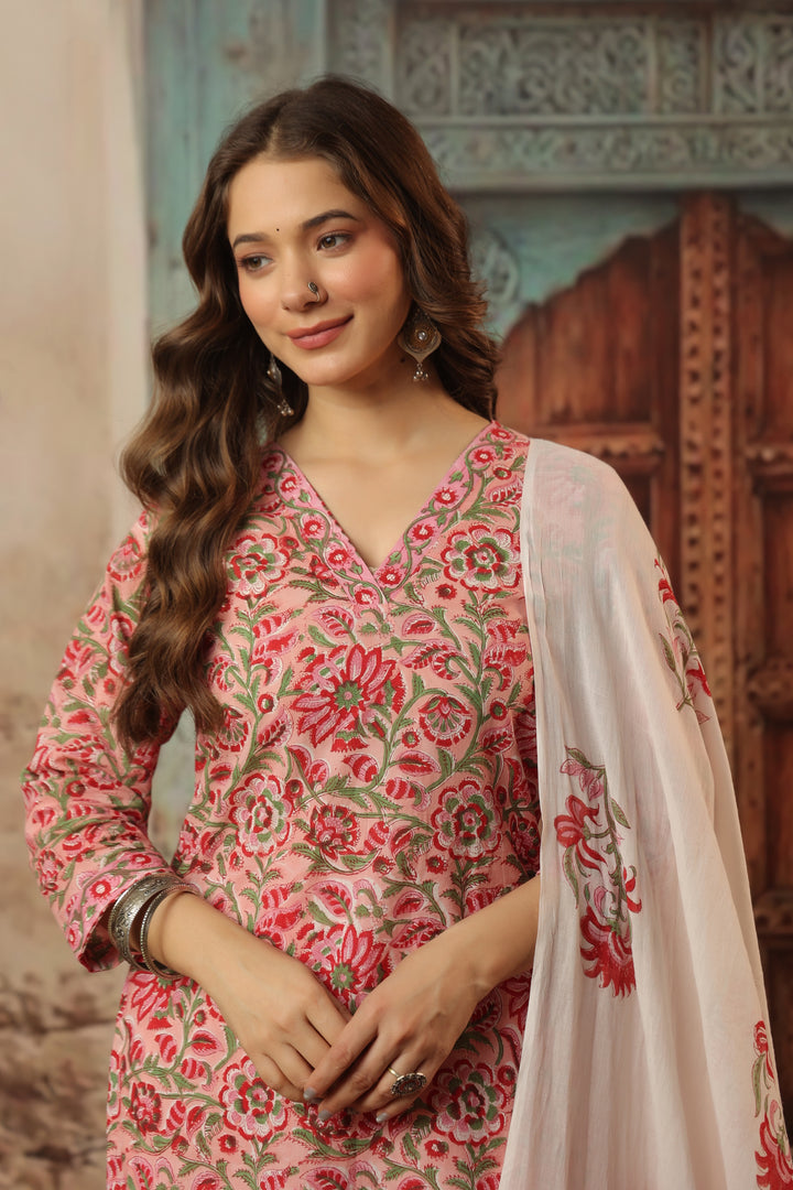 Vishakha Cotton Bagru Suit Set