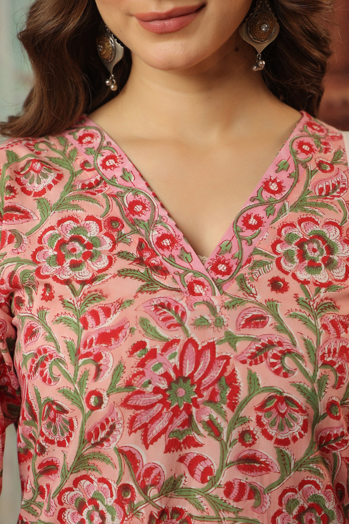Vishakha Cotton Bagru Suit Set