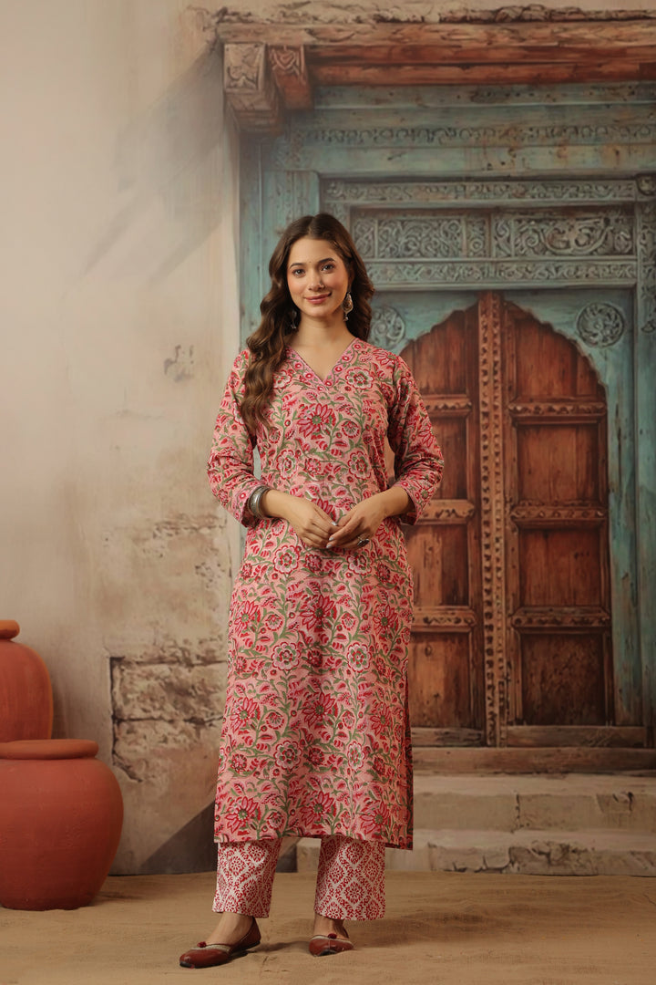 Vishakha Cotton Bagru Suit Set