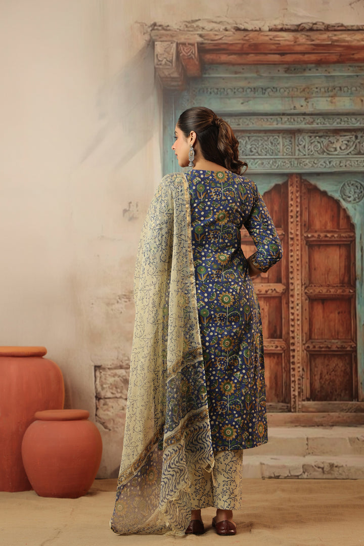 Surmayi Bagru Cotton Suit Set