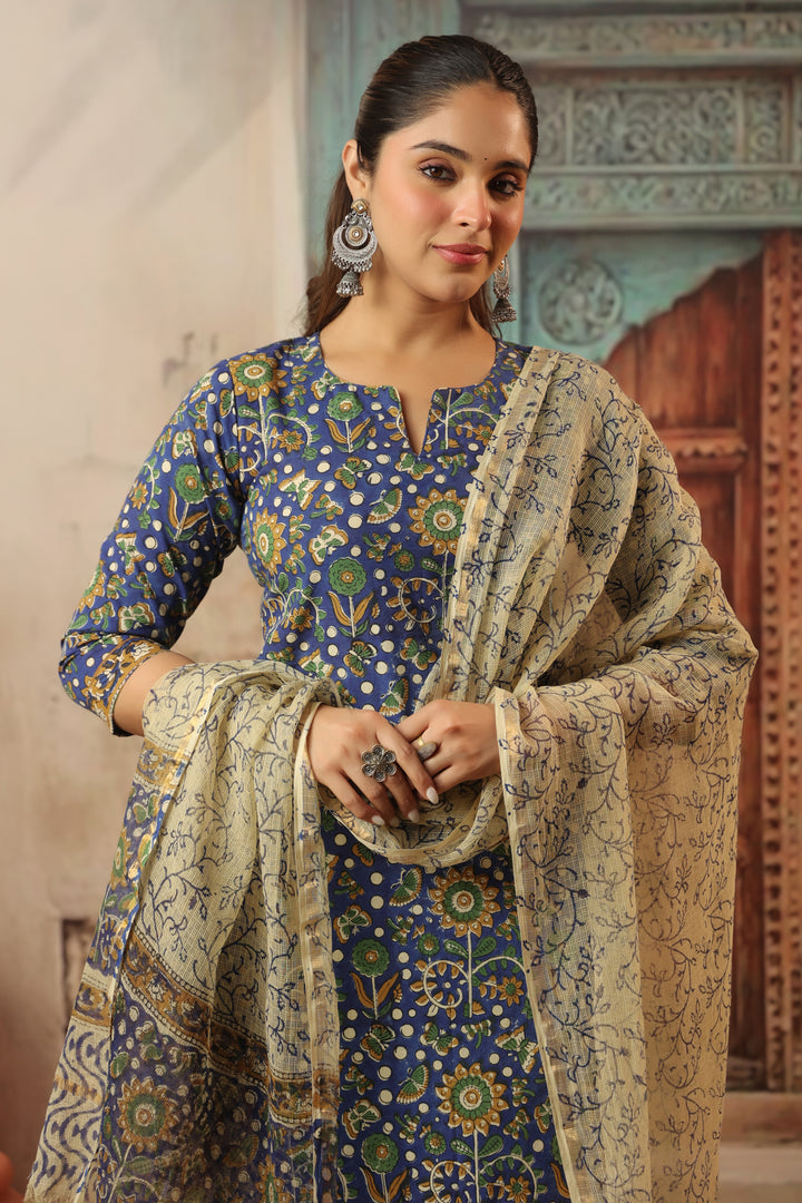 Surmayi Bagru Cotton Suit Set