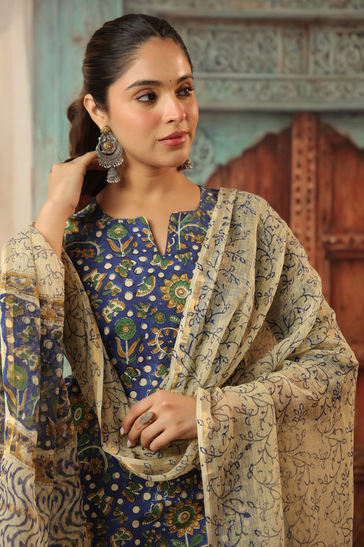 Surmayi Bagru Cotton Suit Set