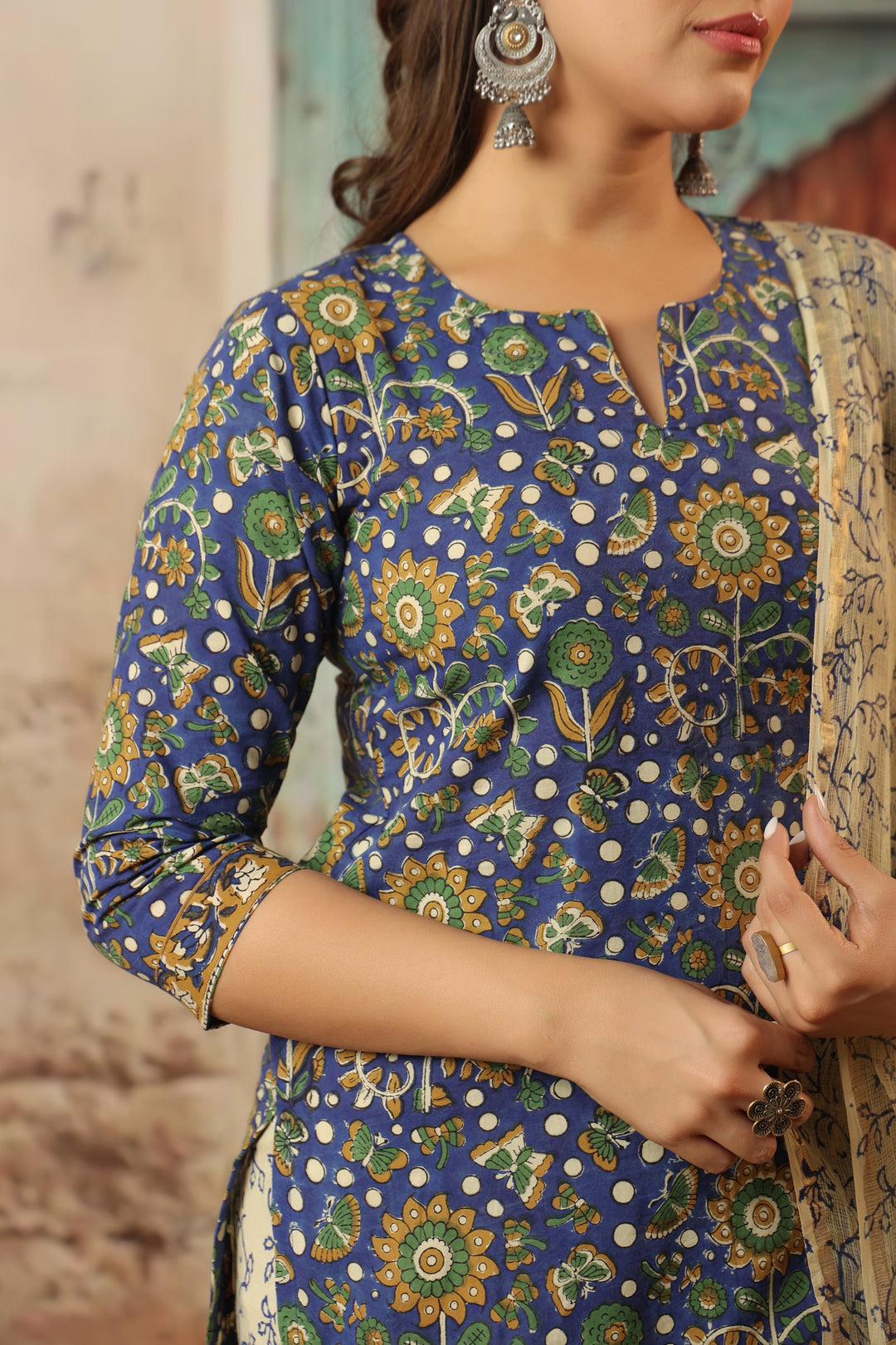 Surmayi Bagru Cotton Suit Set