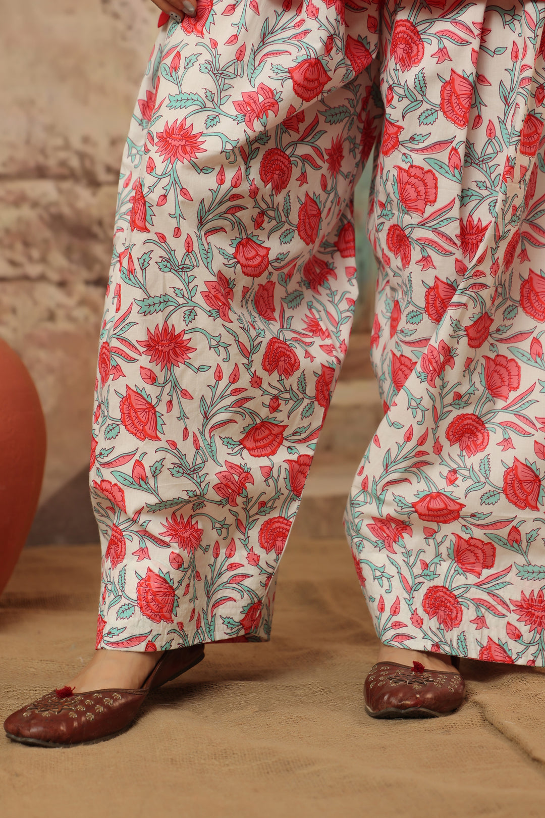 Red Farshi Salwar Set